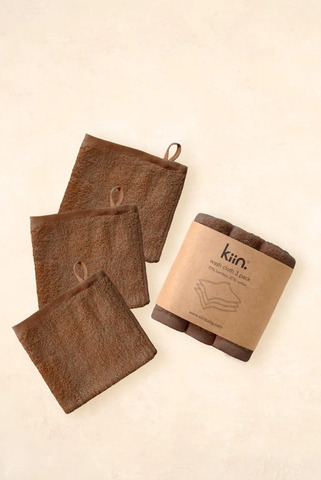 Wash Cloth Pack Of 3 - Chocolate