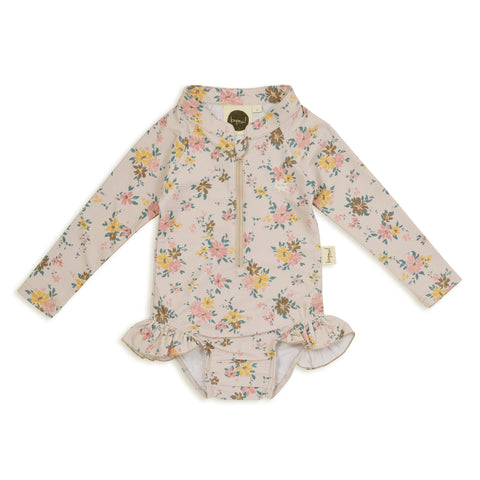 Yasmin Floral Long Sleeve Rashie Swimsuit - Baby