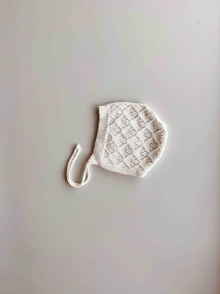 Mila Pointelle Bonnet | Snow: 3-6M