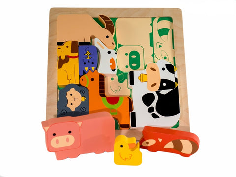 Farm Animals Chunky Wooden Puzzle