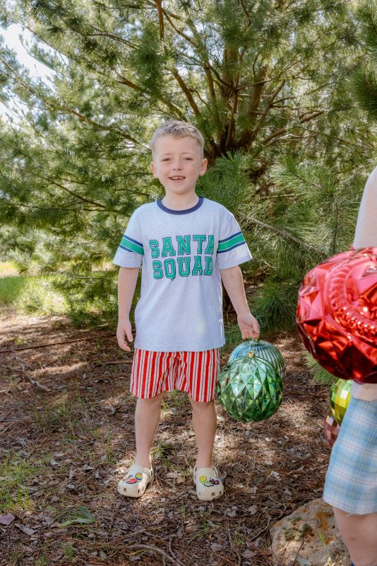 Santa Squad Tee - Silver Marle