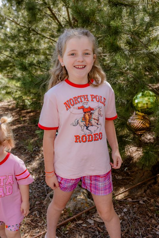 Rodeo Santa Tee - Pink