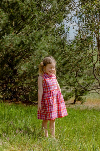 Sunset Plaid Check Dress