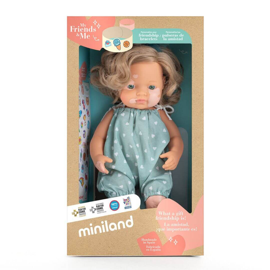 Miniland My Friends & Me Baby Doll with Vitiligo 38cm