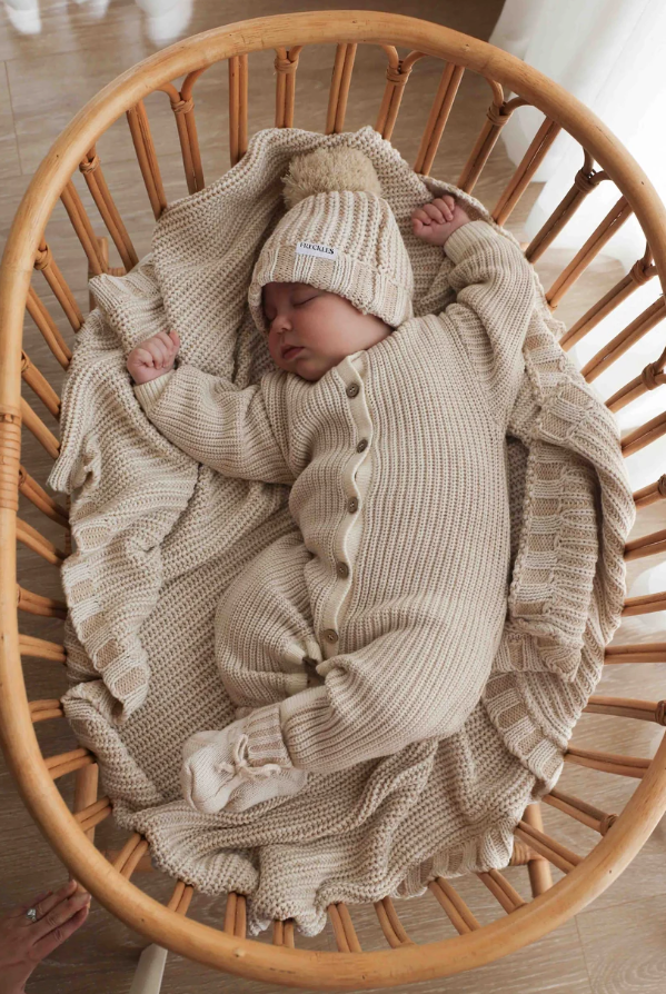 Chunky Full Romper | Oat