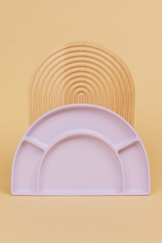 Silicone Divided Plate - Lilac
