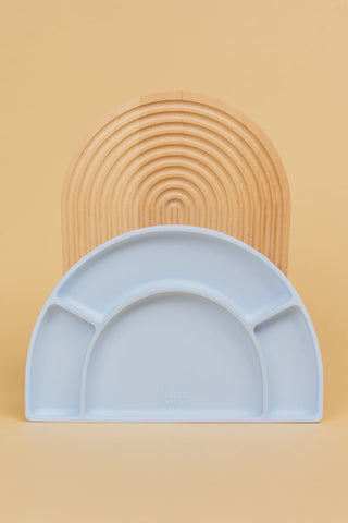 Silicone Divided Plate - Pastel Sky