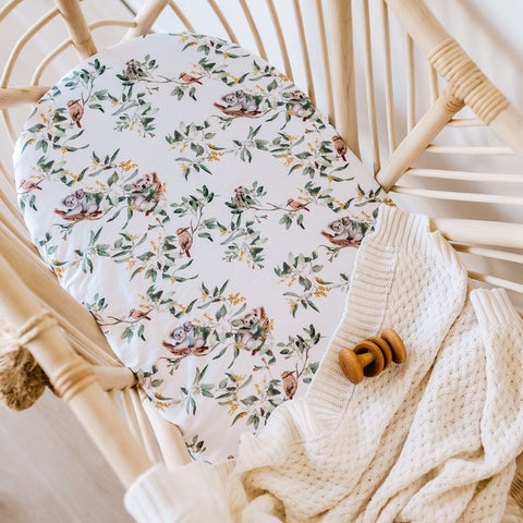 Bassinet Sheet & Change Pad Cover - Eucalypt