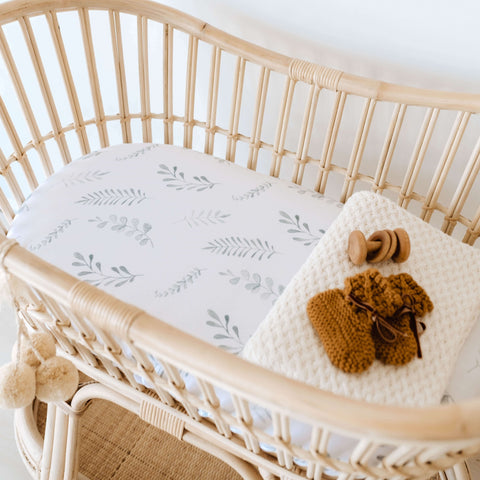 Bassinet Sheet & Change Pad Cover - Wild Fern