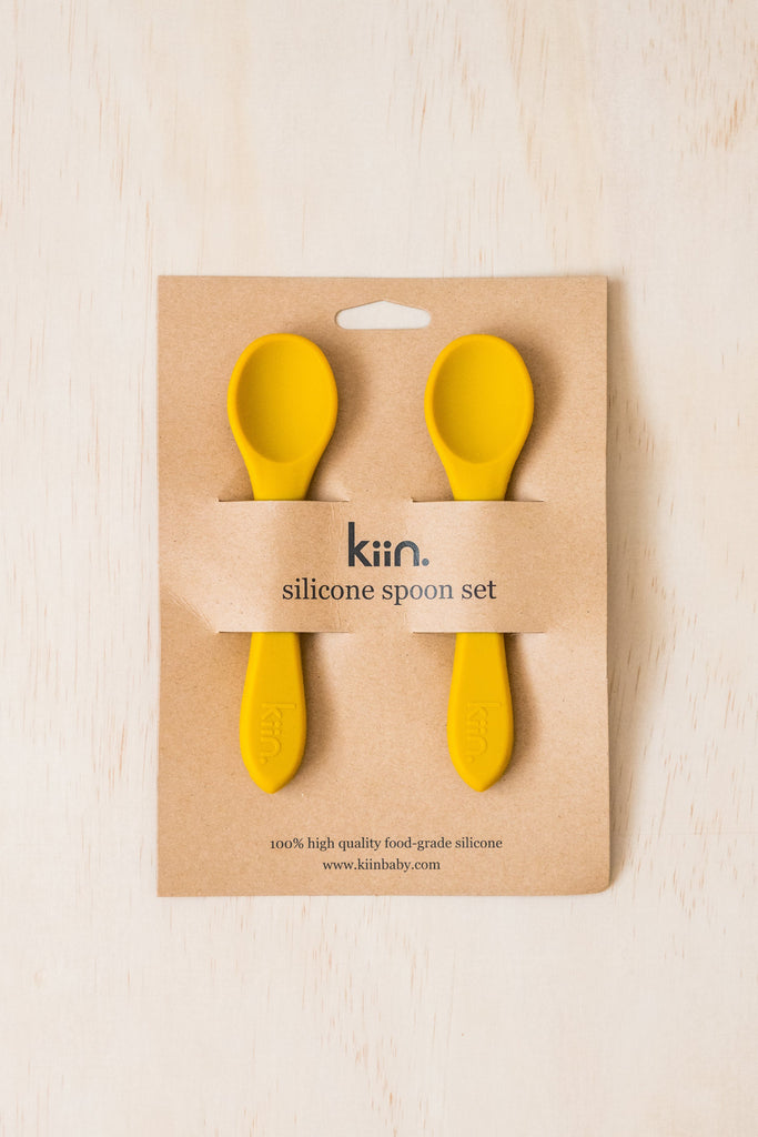 Silicone Spoon Twin Pack - Mustard