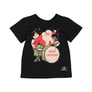 Santa Drummer Baby T-Shirt