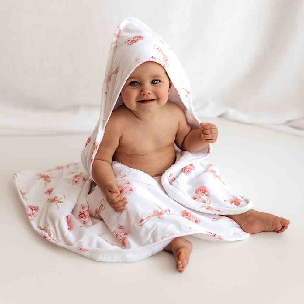 Hooded Baby Towel - Ballerina