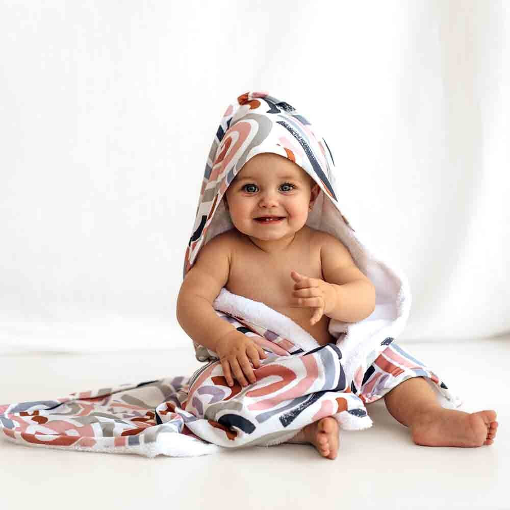 Hooded Baby Towel - Rainbow Baby