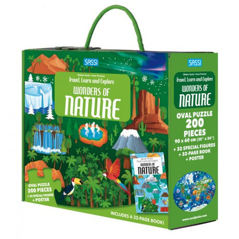 Travel Learn Explore Puzzle & Book Set - Wonders of Nature