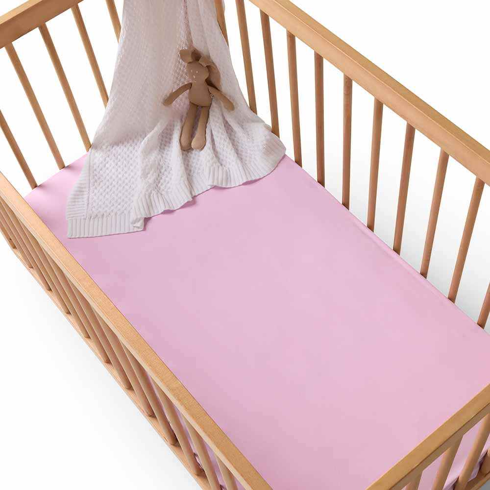 Fitted Cot Sheet - Lilac
