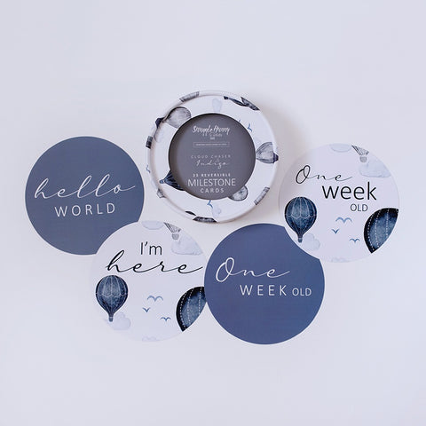 Reversible Milestone Cards - Cloud Chaser + Indigo