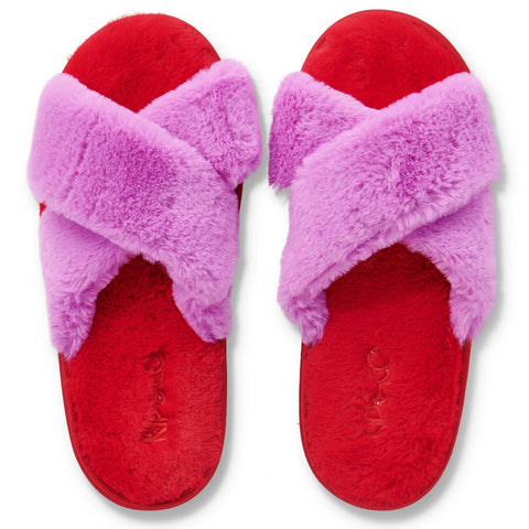 Raspberry Bubble Adult Slippers