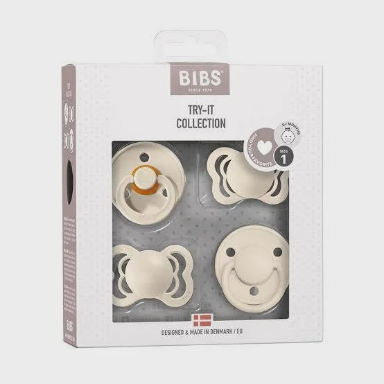 BIBS Dummies Try It Collection, Size 1 - Ivory