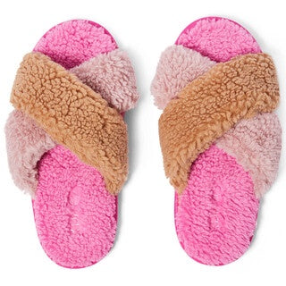 Rose & Chocolate Boucle Adult Slippers
